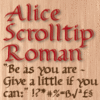 Alice Scrolltip