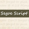 Segoe Script