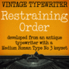 Restraining Order AOE™