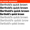 AG Book Rounded® BQ