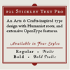 P22 Stickley Text Pro