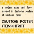 Deutsche Poster Steinschrift