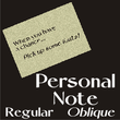 Personal Note JNL