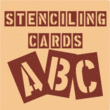 Stenciling Cards JNL
