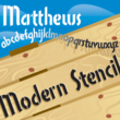 Matthews Modern Stencil NF