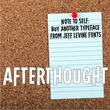 Afterthought JNL
