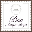 Bix Antique Script™ HMK