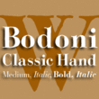 Bodoni Classic Hand