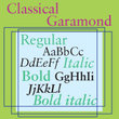 Classical Garamond
