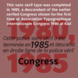Congress Sans®