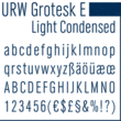 URW Grotesk E™