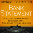 Bank Statement AOE™