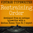 Restraining Order AOE™