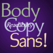 Body Copy Sans Pro