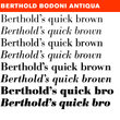 Berthold Bodoni® Antiqua BQ