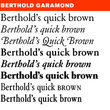 Berthold Garamond® BE