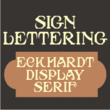Eckhardt Display Serif JNL