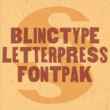 BlincType Letterpress Fontpak
