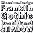 Franklin Gothic Hand Demi Shadow