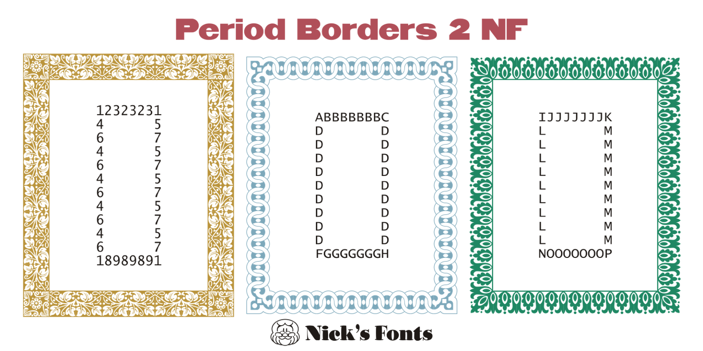 Period Borders NF