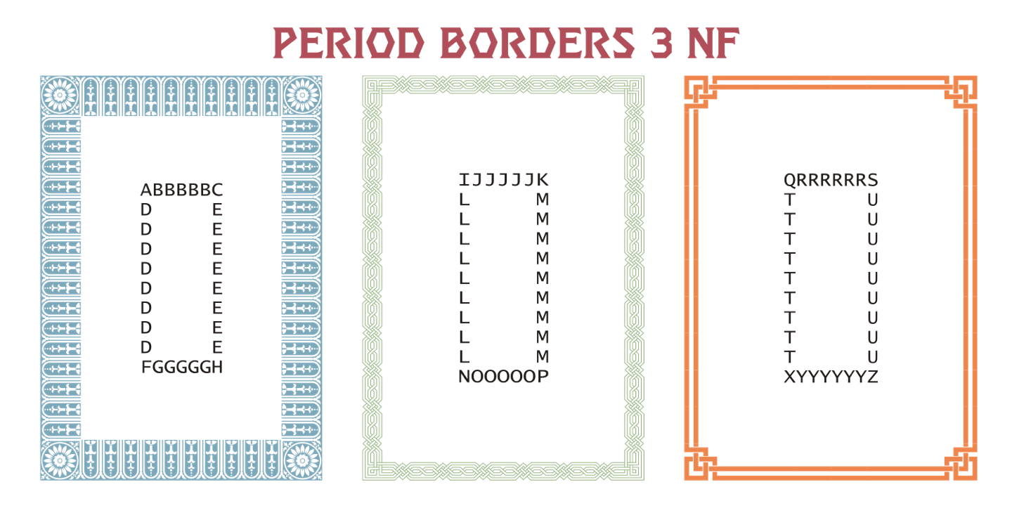 Period Borders NF