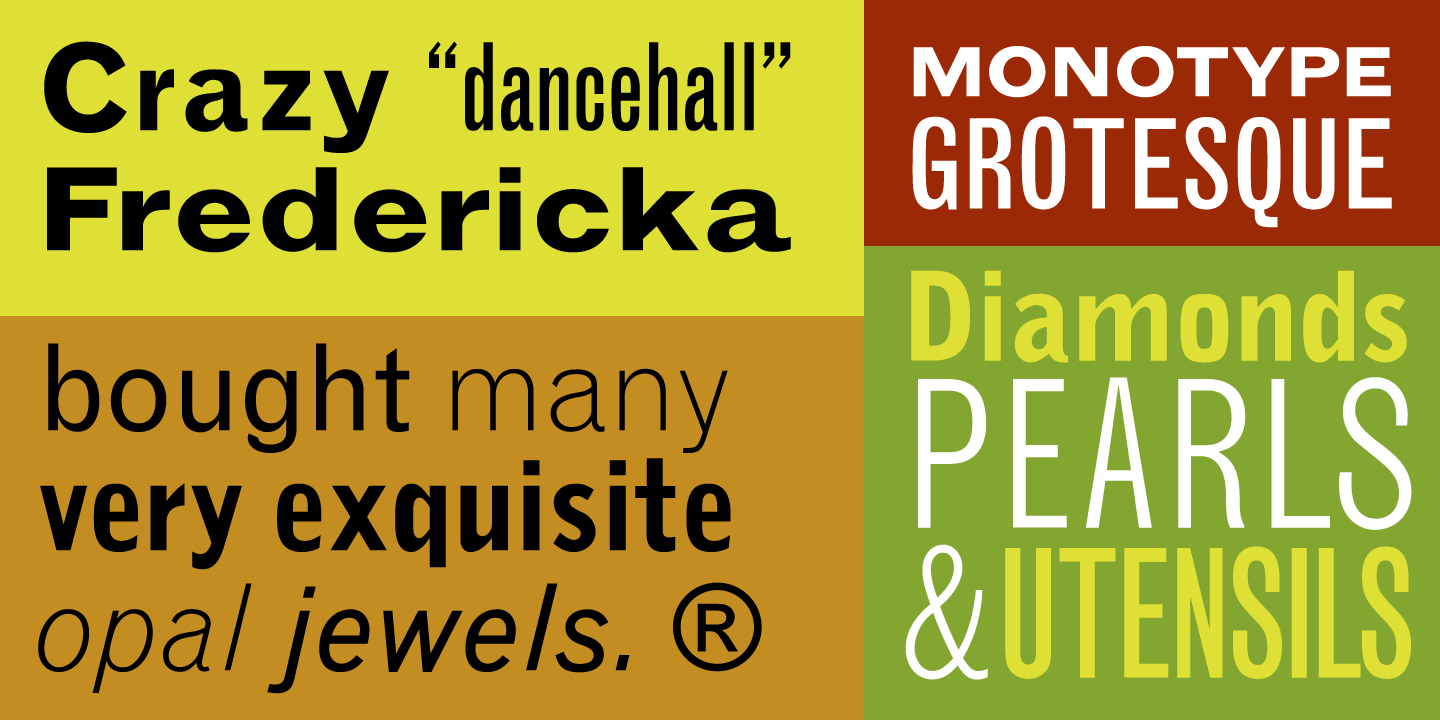 Monotype Grotesque®