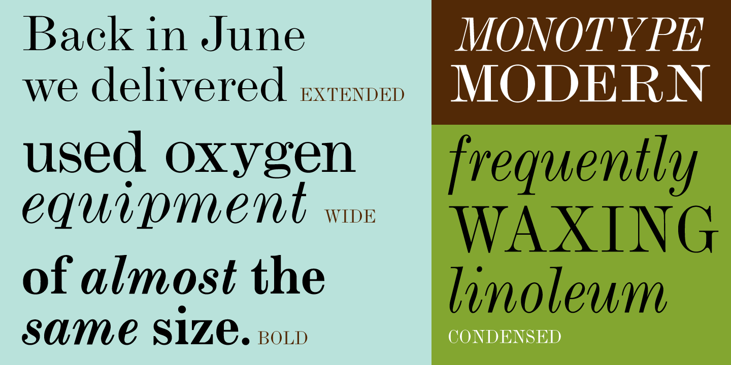 Monotype® Modern