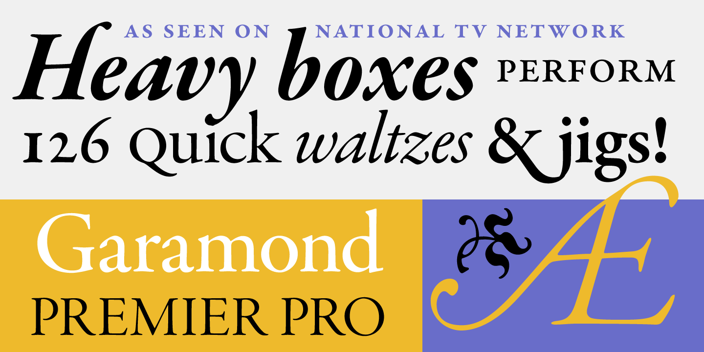 Garamond Premier Pro