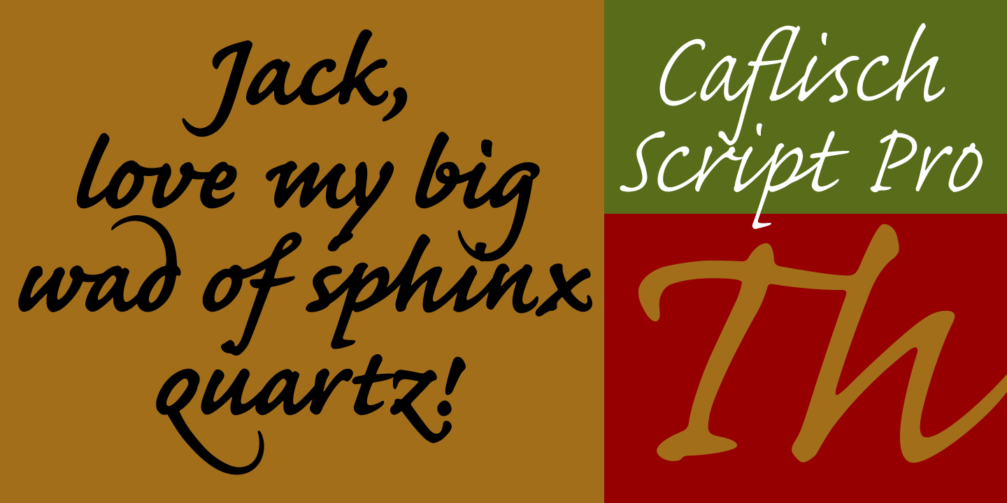 Caflisch Script Pro®