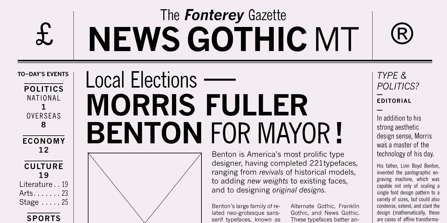 Monotype News Gothic™