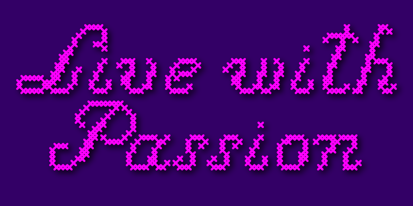 Cross Stitch Cursive