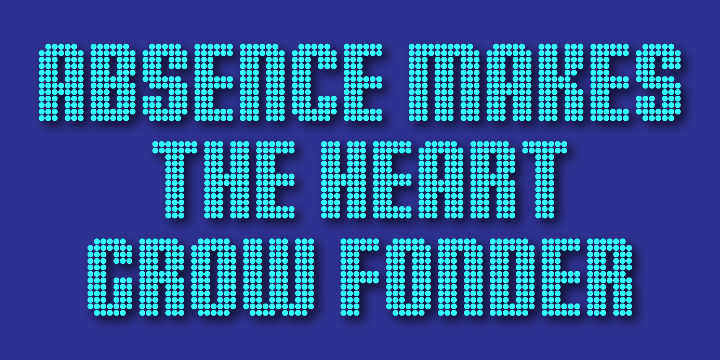 Display Dots Three Sans