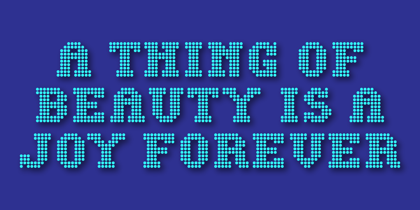 Display Dots Two Serif