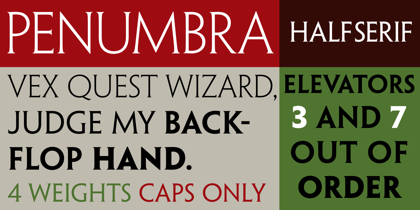 Penumbra Half Serif®