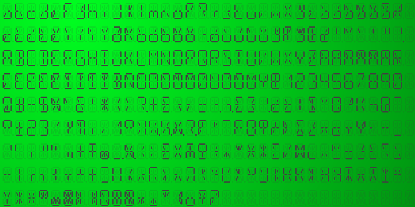 14 Segment LED Display