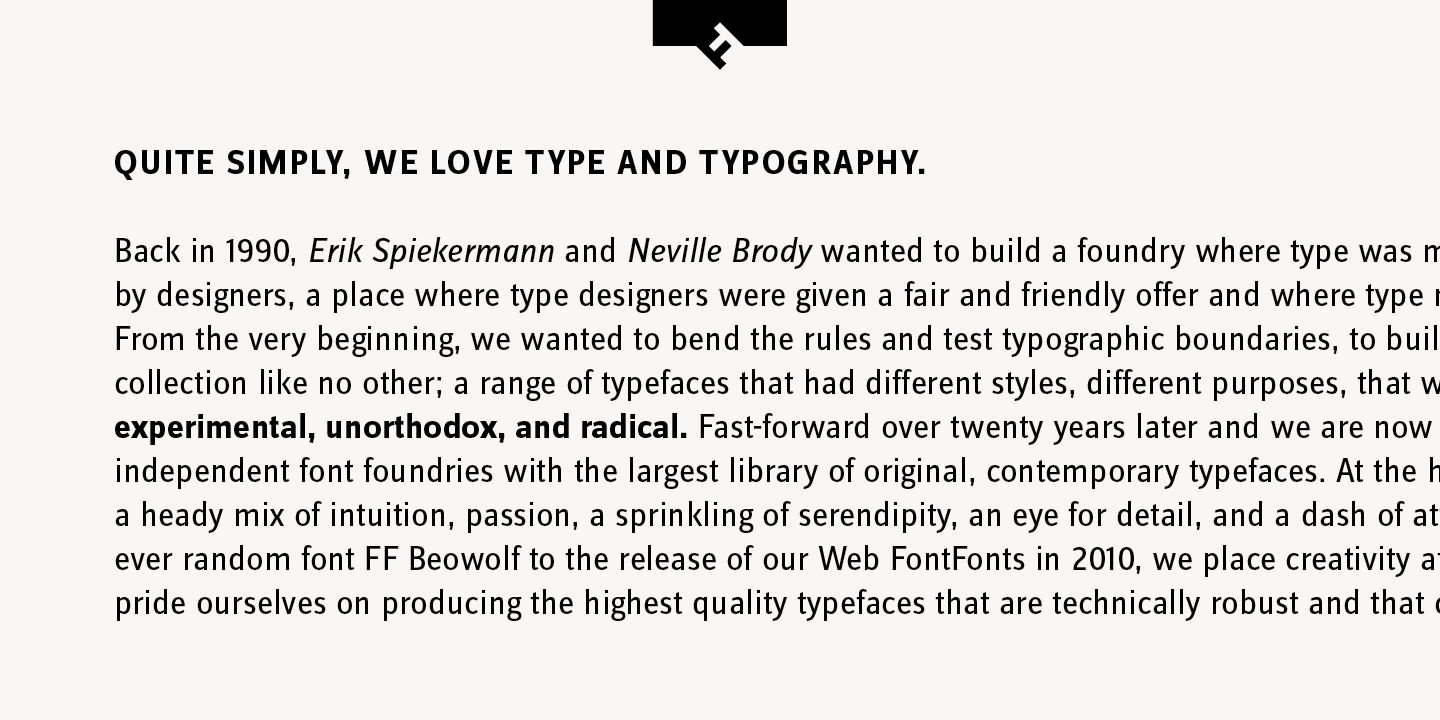 FF Zine Sans Display®