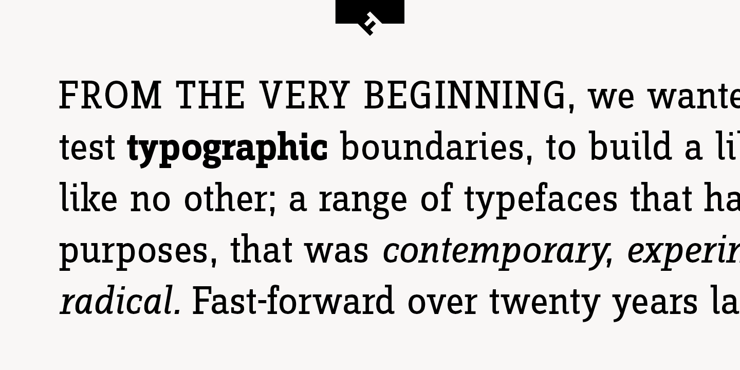 FF Zine Slab Display®