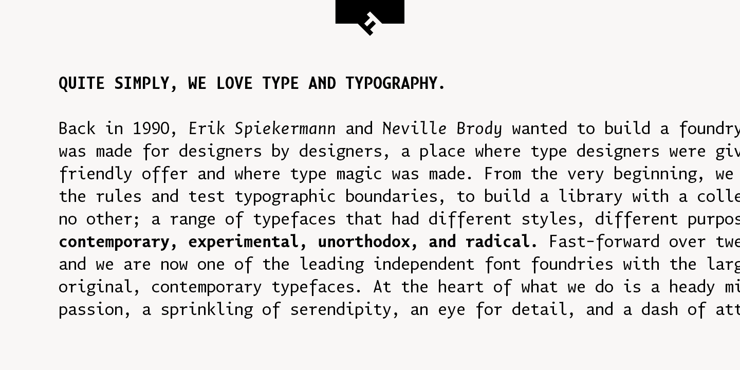 FF Quadraat Sans Mono®