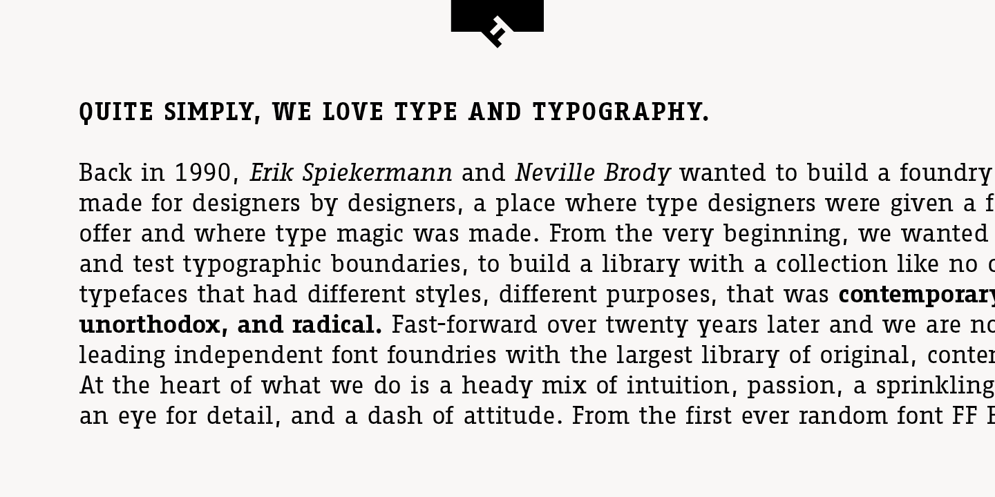 FF Fago Correspondance Serif Pro®