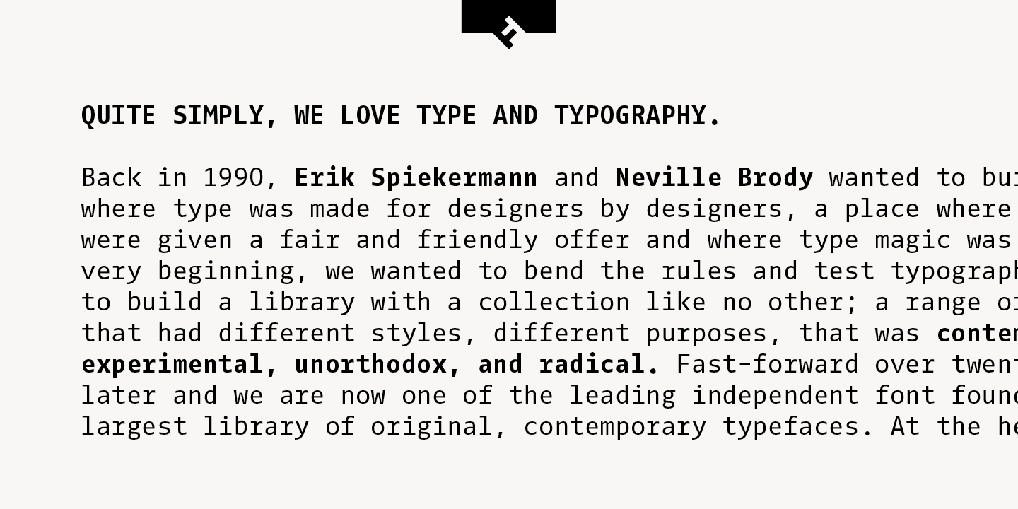 FF Fago Monospaced®