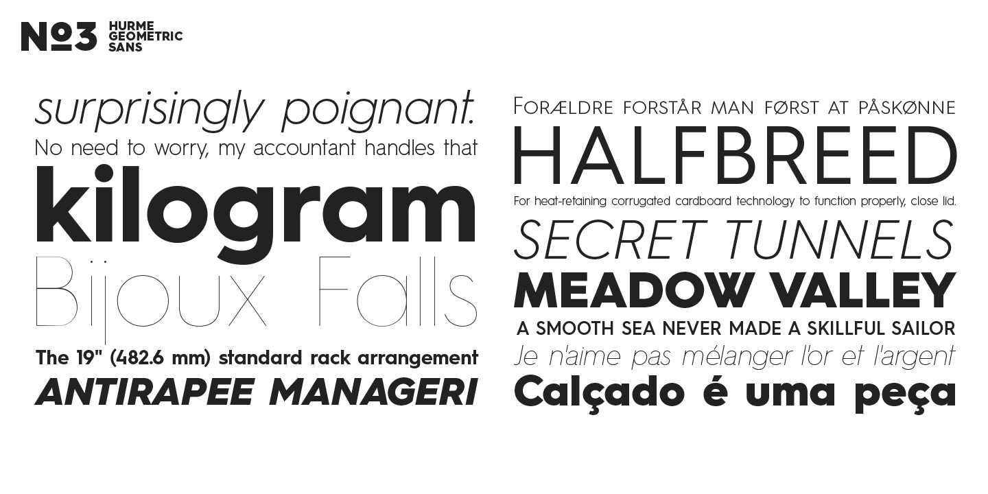 Hurme Geometric Sans No.3