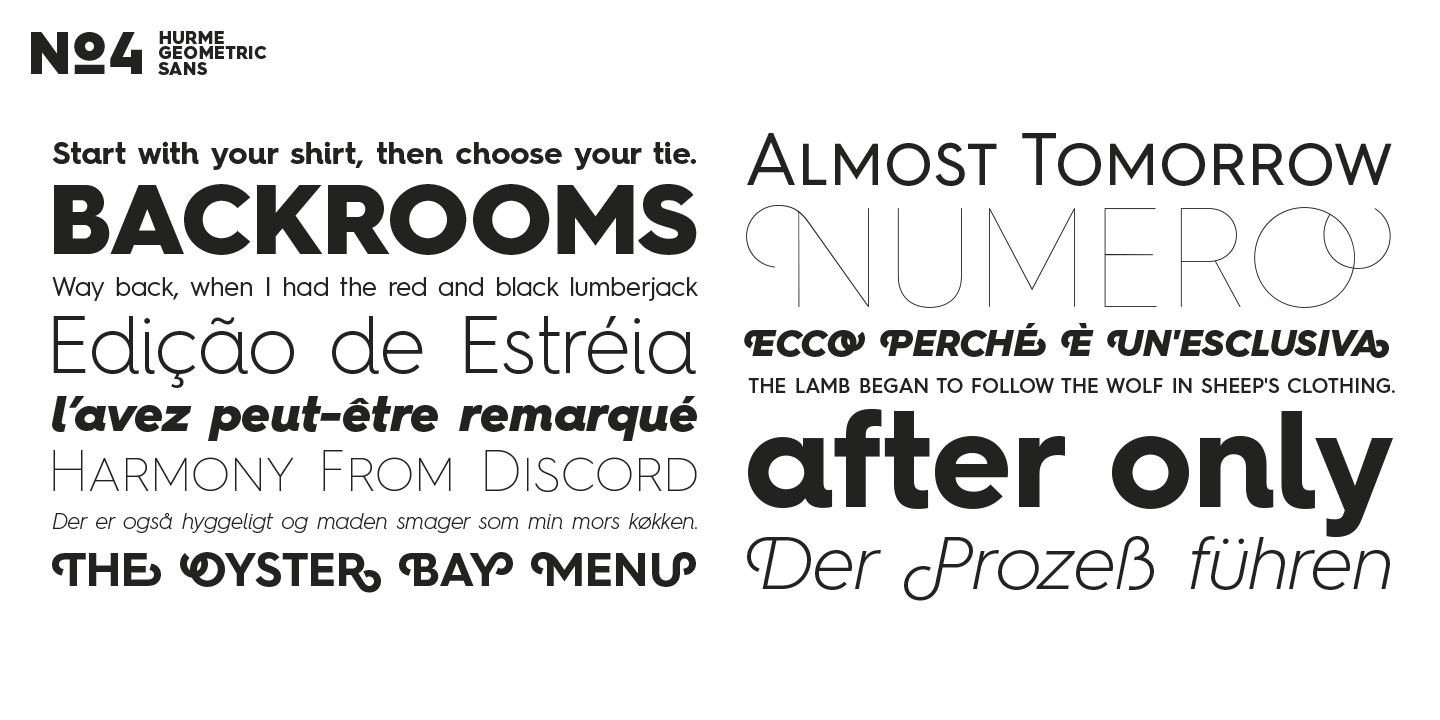 Hurme Geometric Sans No.4