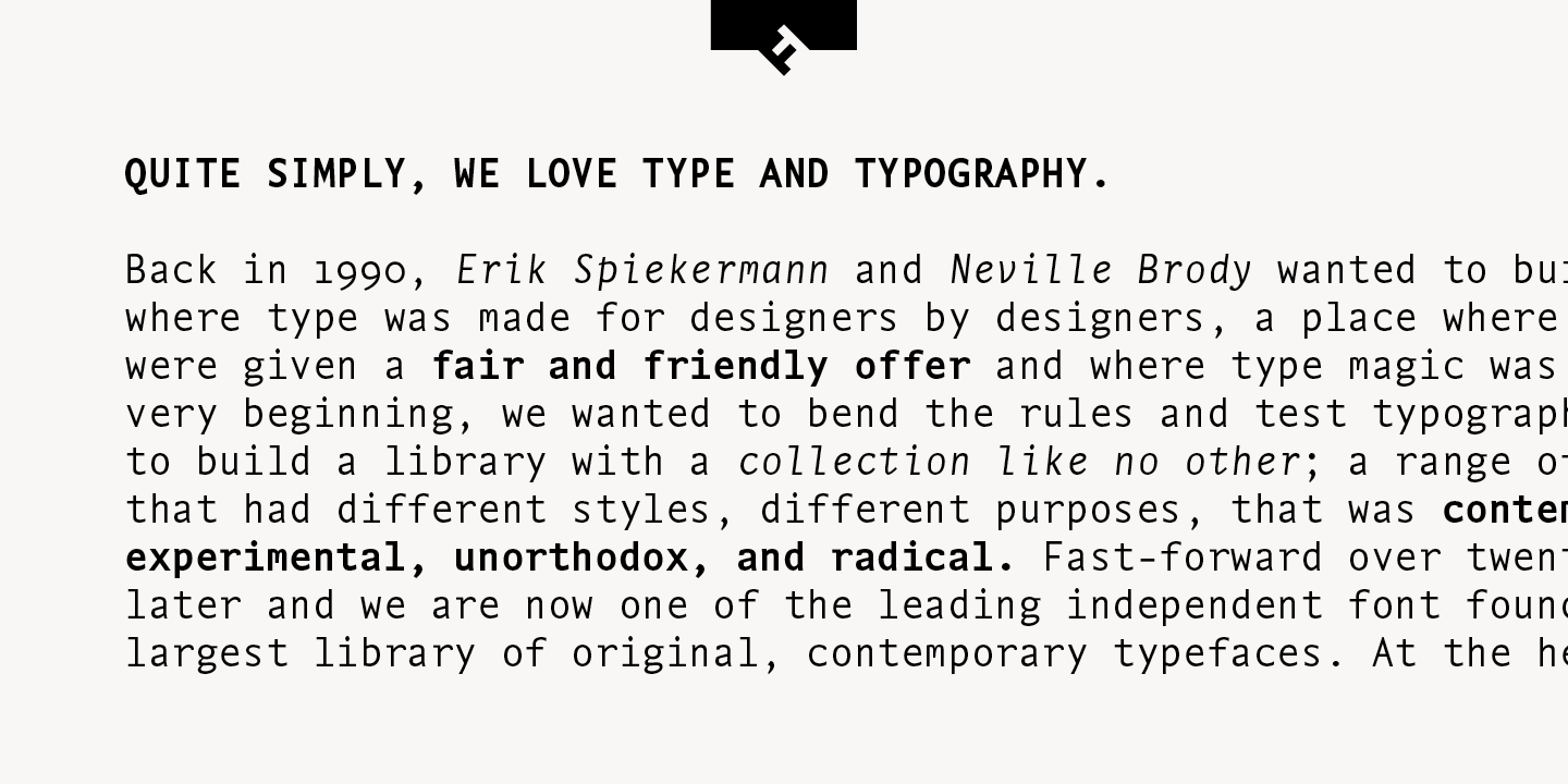 FF Nexus Typewriter®