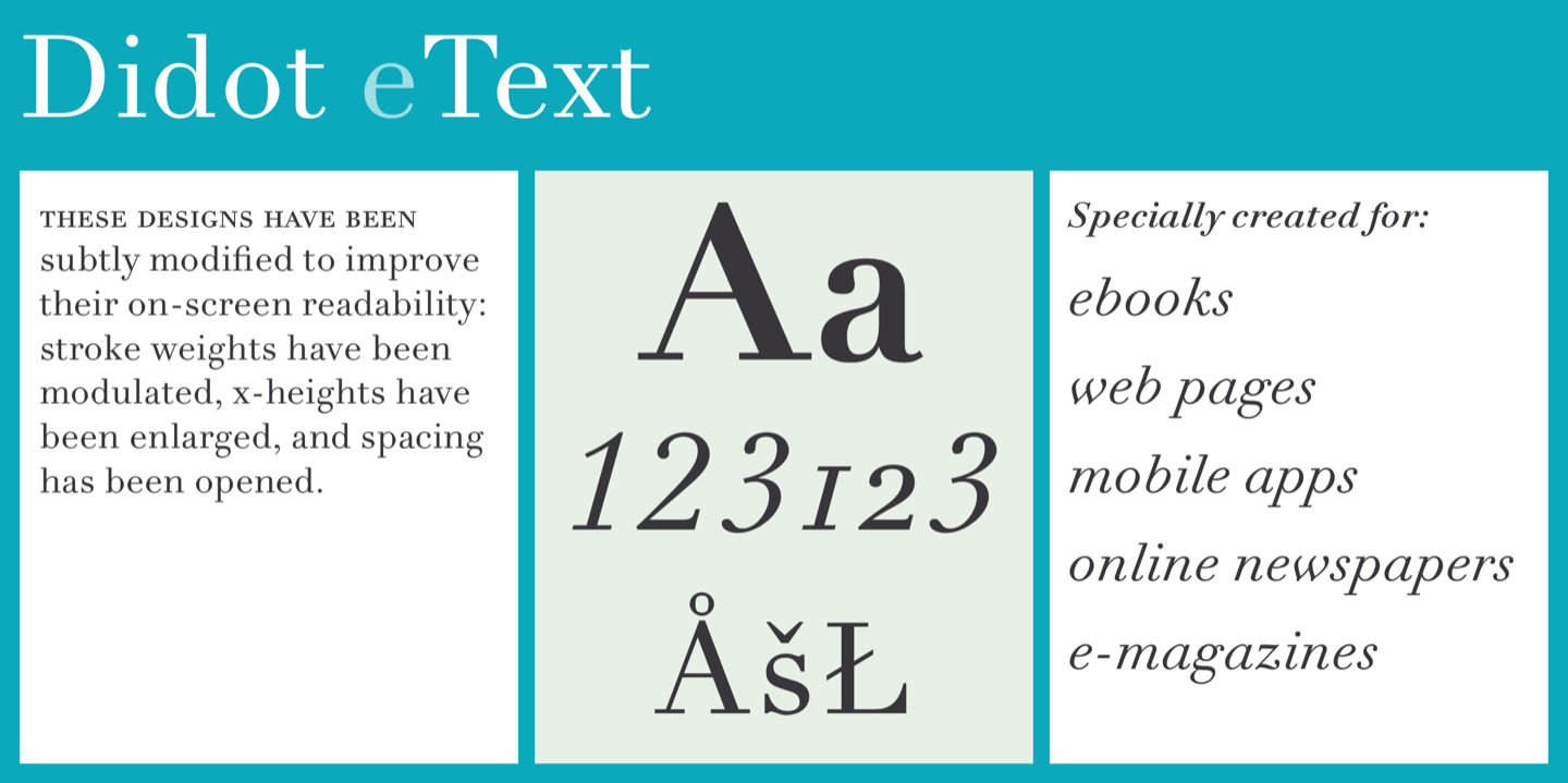 Linotype Didot eText Pro®