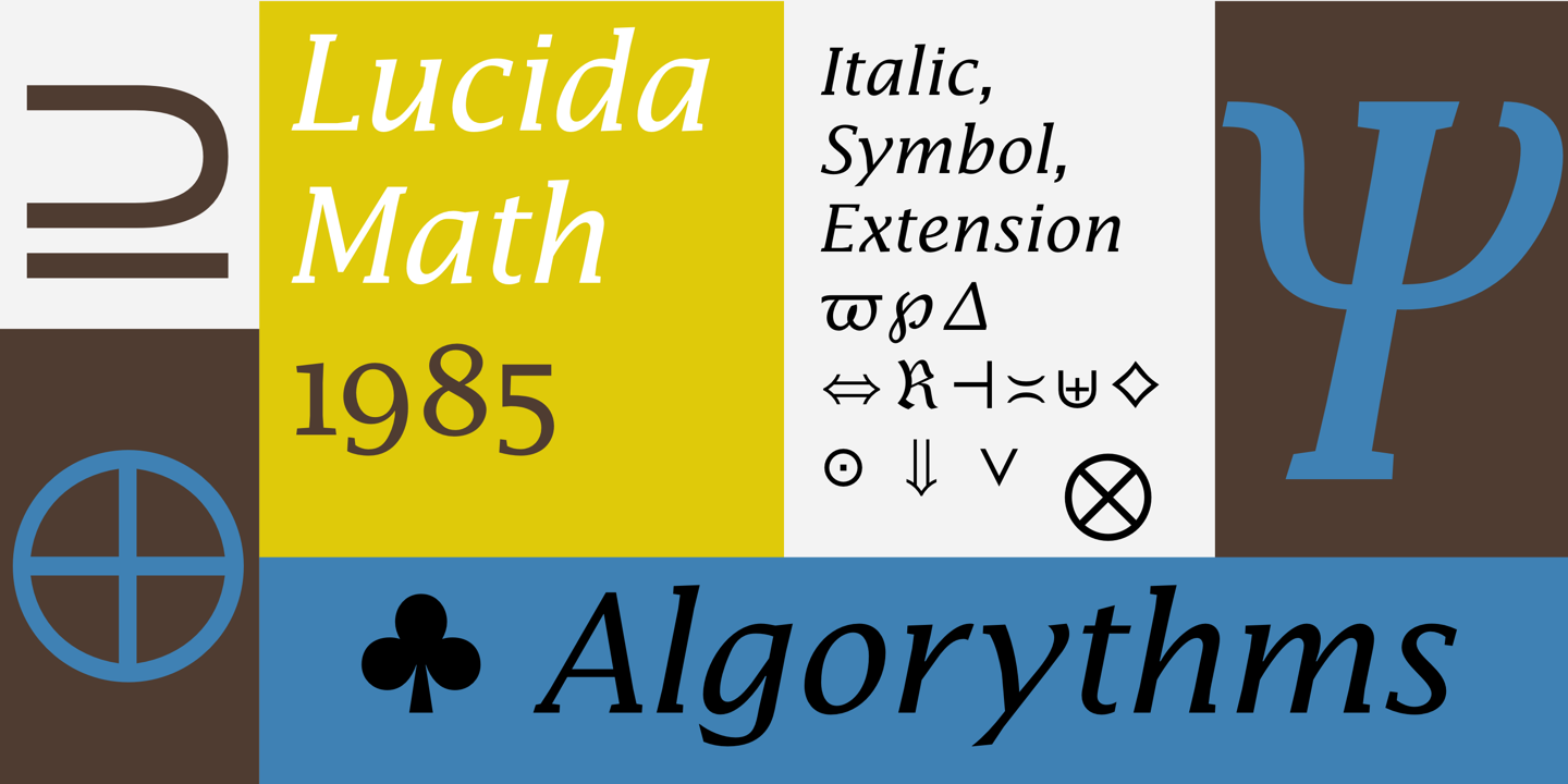 Lucida® Math