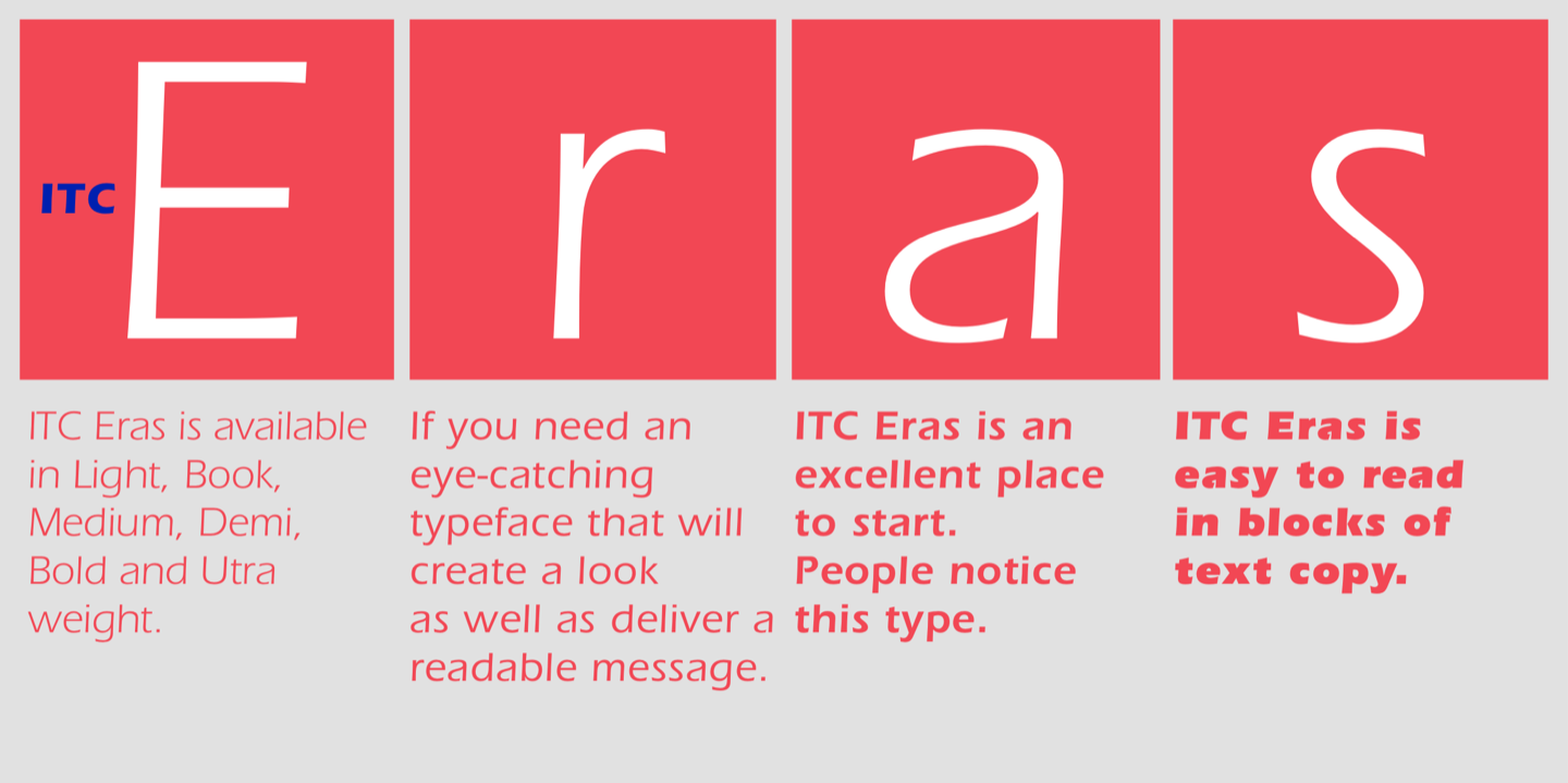 ITC Eras®