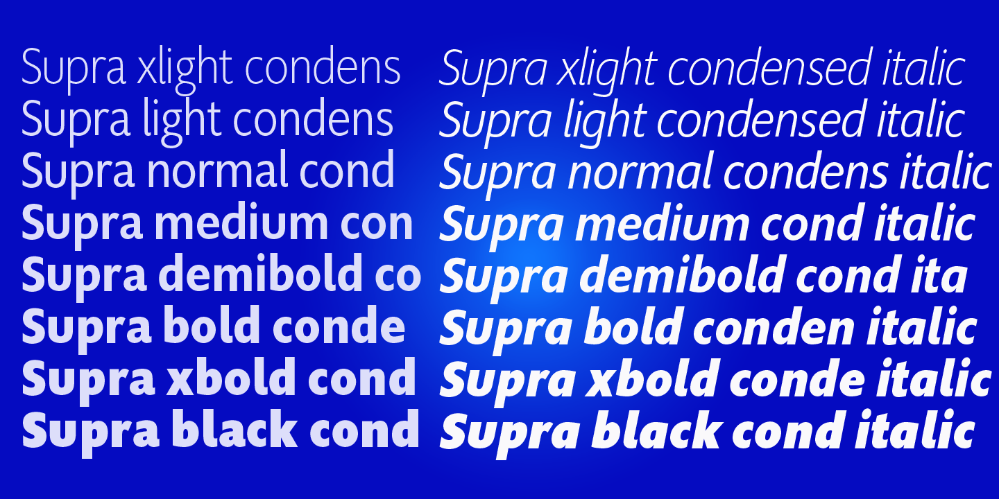 Supra Condensed