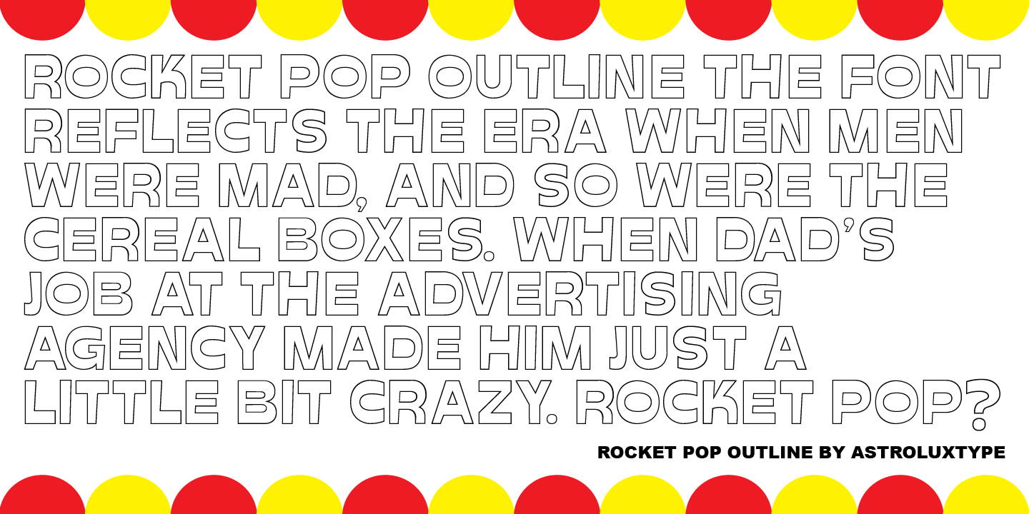 Rocket Pop Outline
