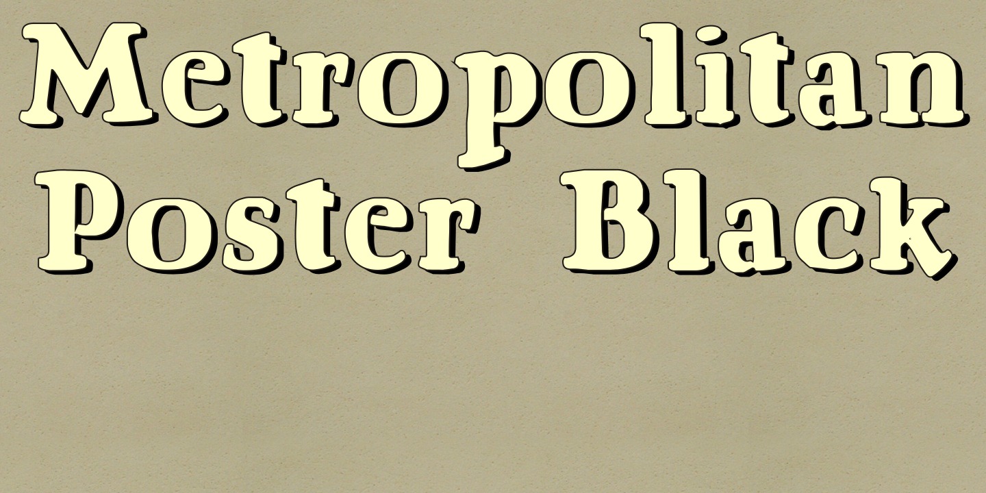 Metropolitan Poster Black