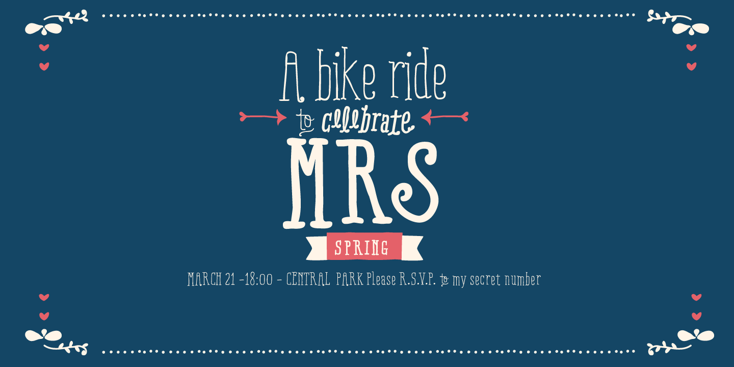 Ride my Bike Serif